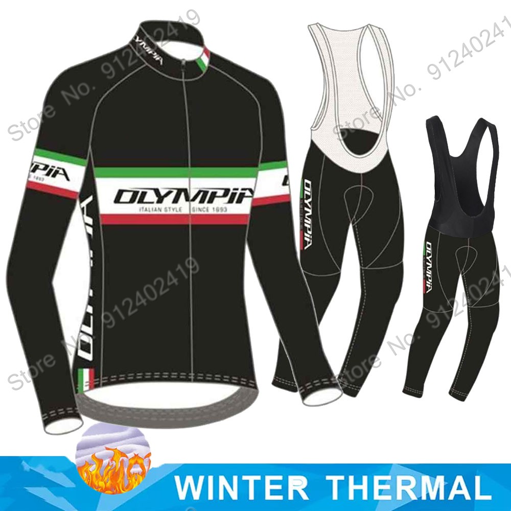 Cycling Gear Jersey - Maglia Ciclismo 2023ชุดเสื้อเจอร์ซีย์นักปั่นทีมโอลิมปิก, ชุดกันหนาวกางเกงขี่จักรยานเสือภูเขาแขนยาวเสื้อแขนยาวผู้ชาย