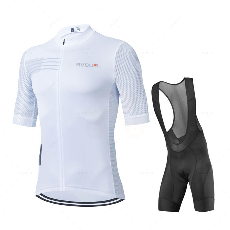 Cycling Gear Jersey - ชุดเสื้อปั่นจักรยานใหม่ปี 2027 ชุดยูนิฟอร์มทีมปั่นจักรยาน แขนสั้น แห้งเร็ว ชุดปั่นจักรยานพร้อมกางเกงเอี๊ยม