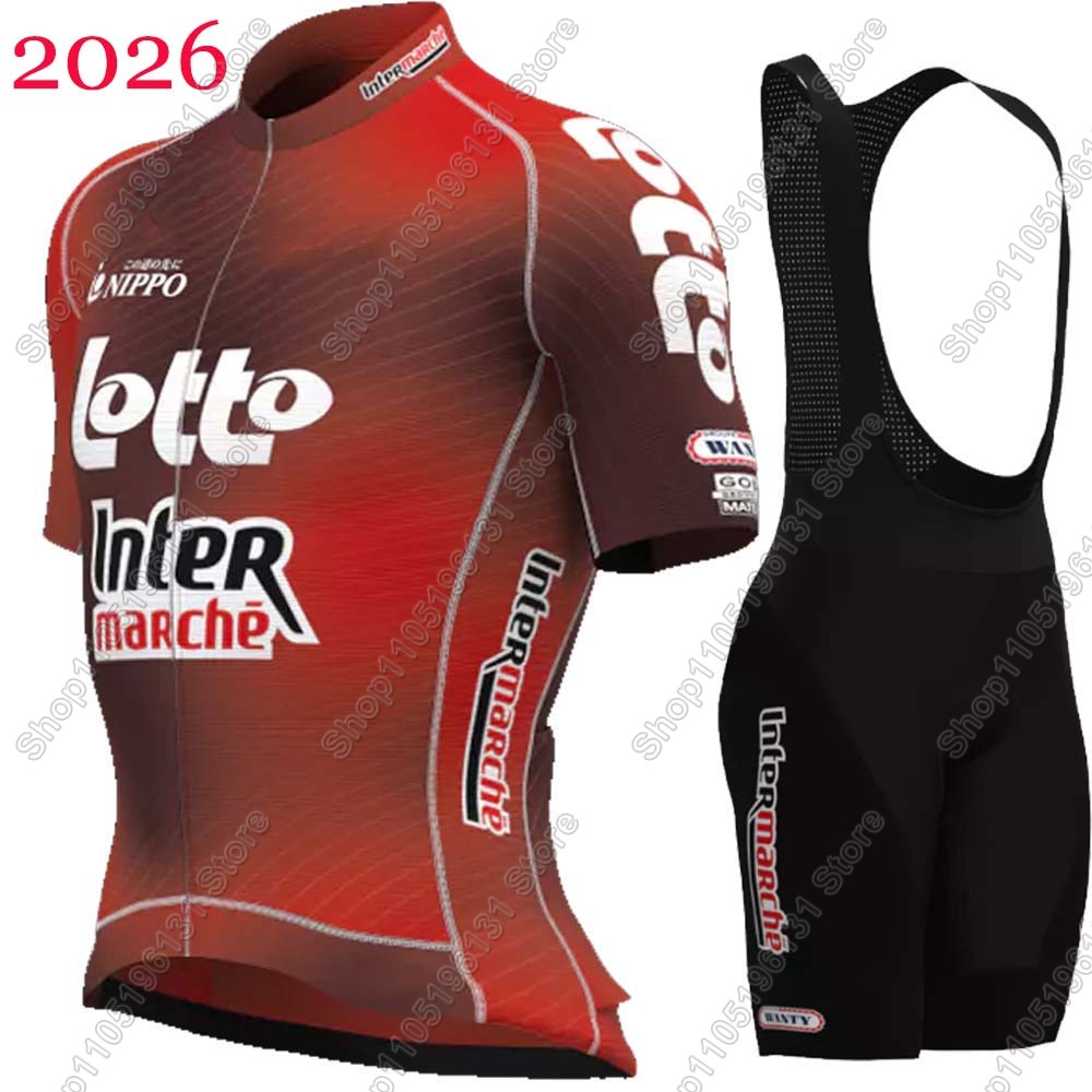 Cycling Bib Shorts - ชุดจักรยาน Lotto Cycling 2026 สำหรับผู้ชาย ชุดฤดูร้อน