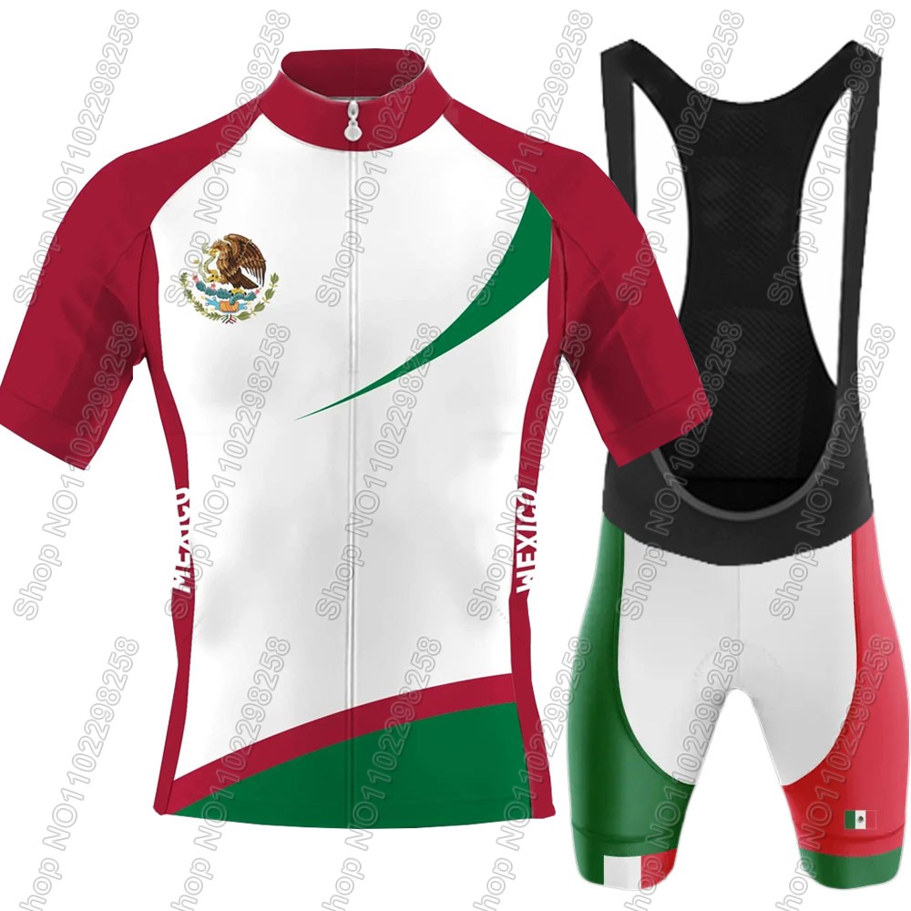 Cycling Gear Brands - 2025 ทีมชาติเม็กซิโกชุดขี่จักรยานJerseyฤดูร้อนเม็กซิกันผู้ชายเสื้อผ้าจักรยานเสื้อชุดจักรยานกางเกงขาสั้นMTB Ropa