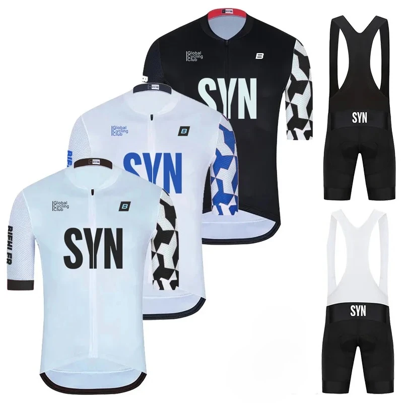 Cycling Gear Brands - ชุดเสื้อเจอร์ซีย์แขนสั้นสำหรับปั่นจักรยานฤดูร้อนปี 2025 SYN ระบายอากาศได้ดี เหมาะสำหรับปั่นจักรยานเสือหมอบและเสือภูเขา ชุดสำหรับผู้ชาย